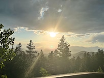 Gorgeous view of snow caps mountains.