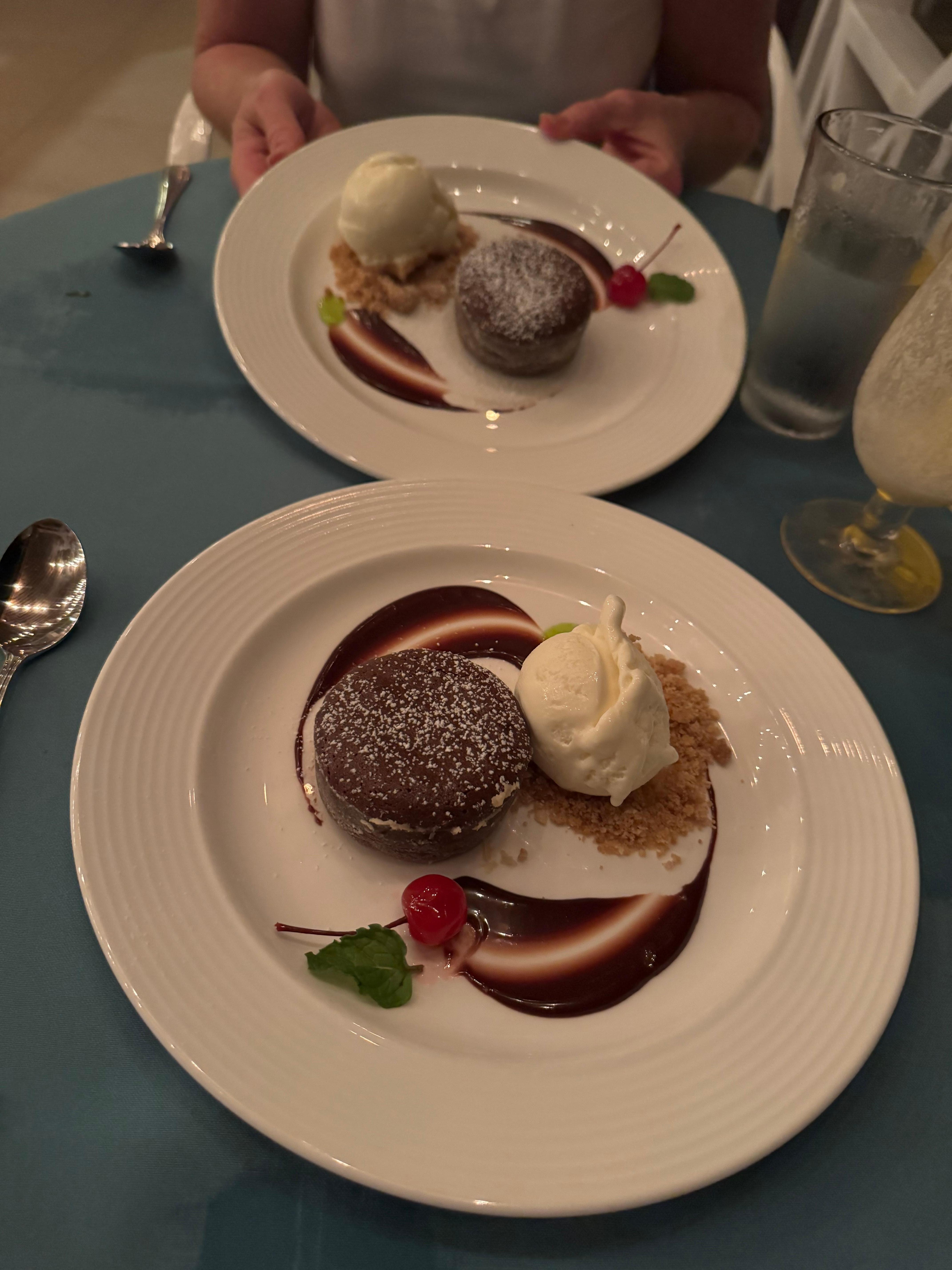 We ordered the chocolate lava cake every single night!