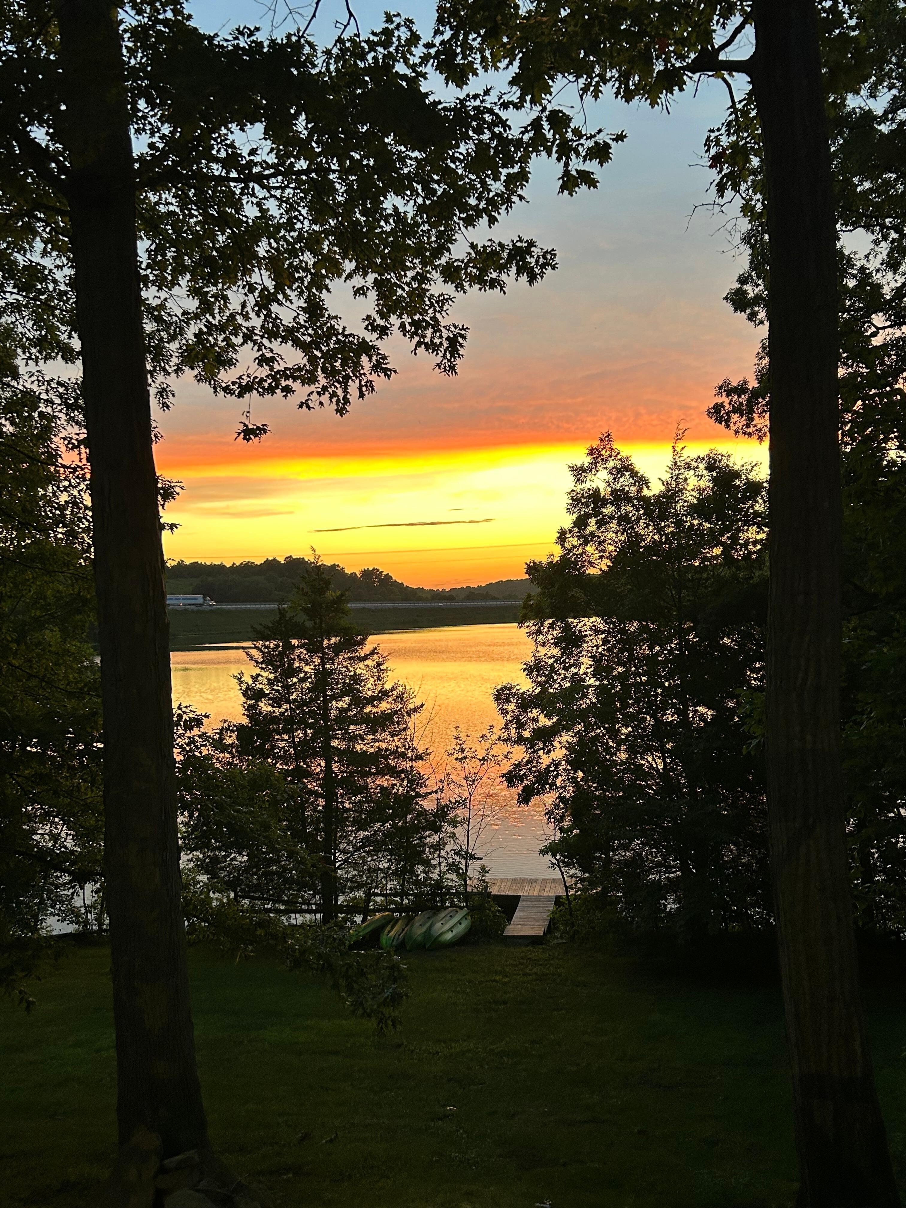 Sunset from the deck