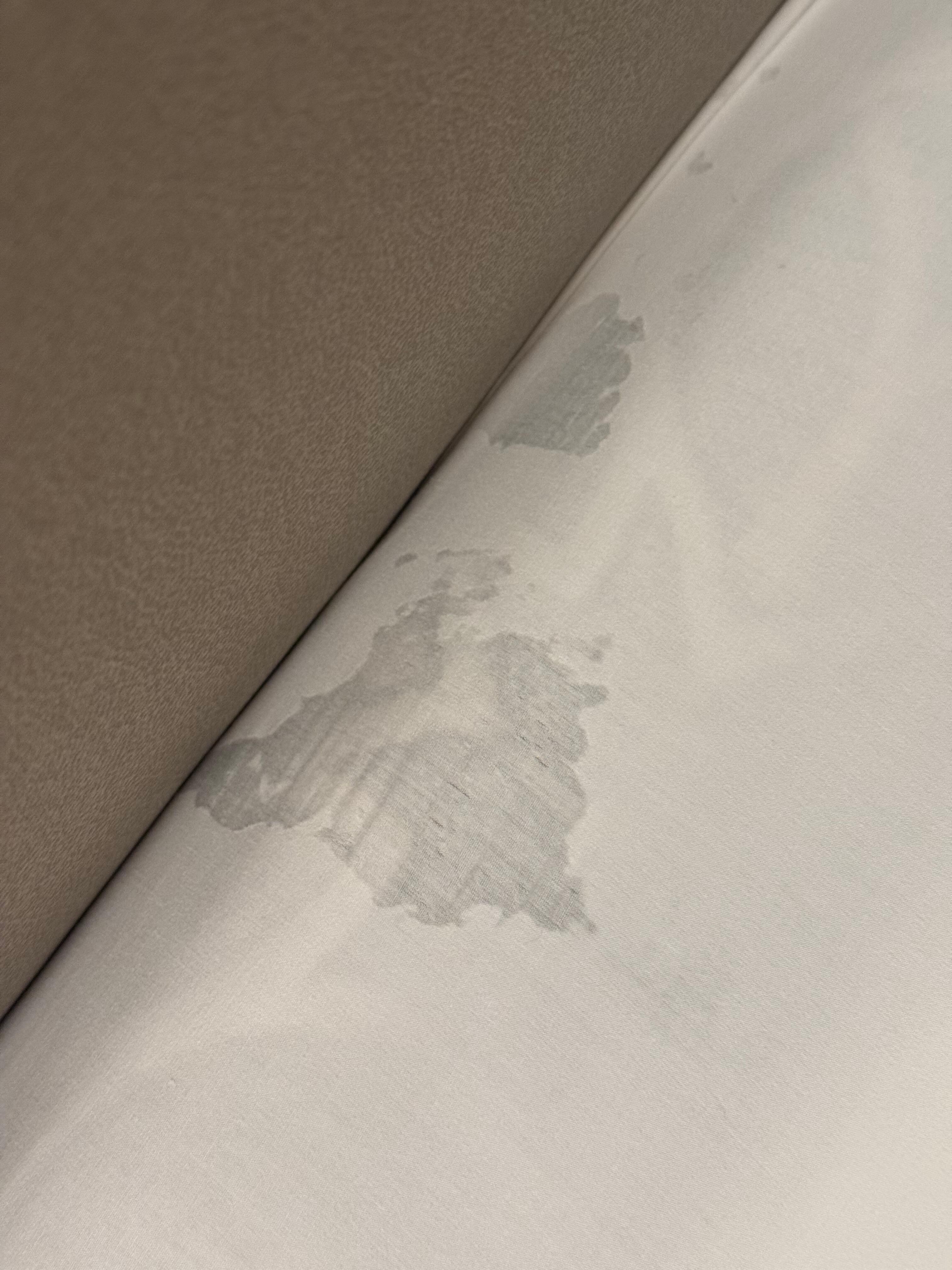 Unknown substance on our bed sheets.
