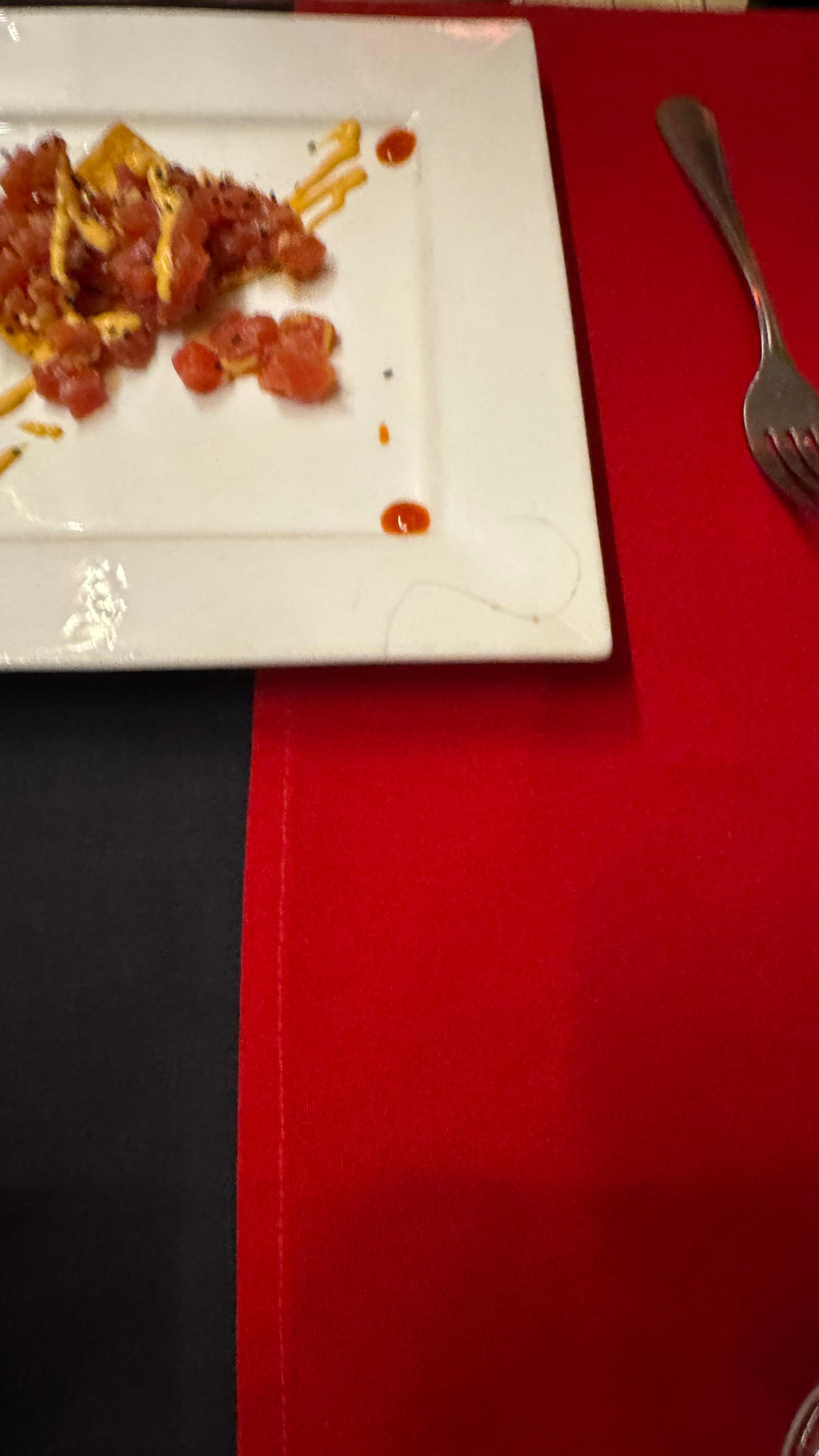 Picked out a hair in our plated food