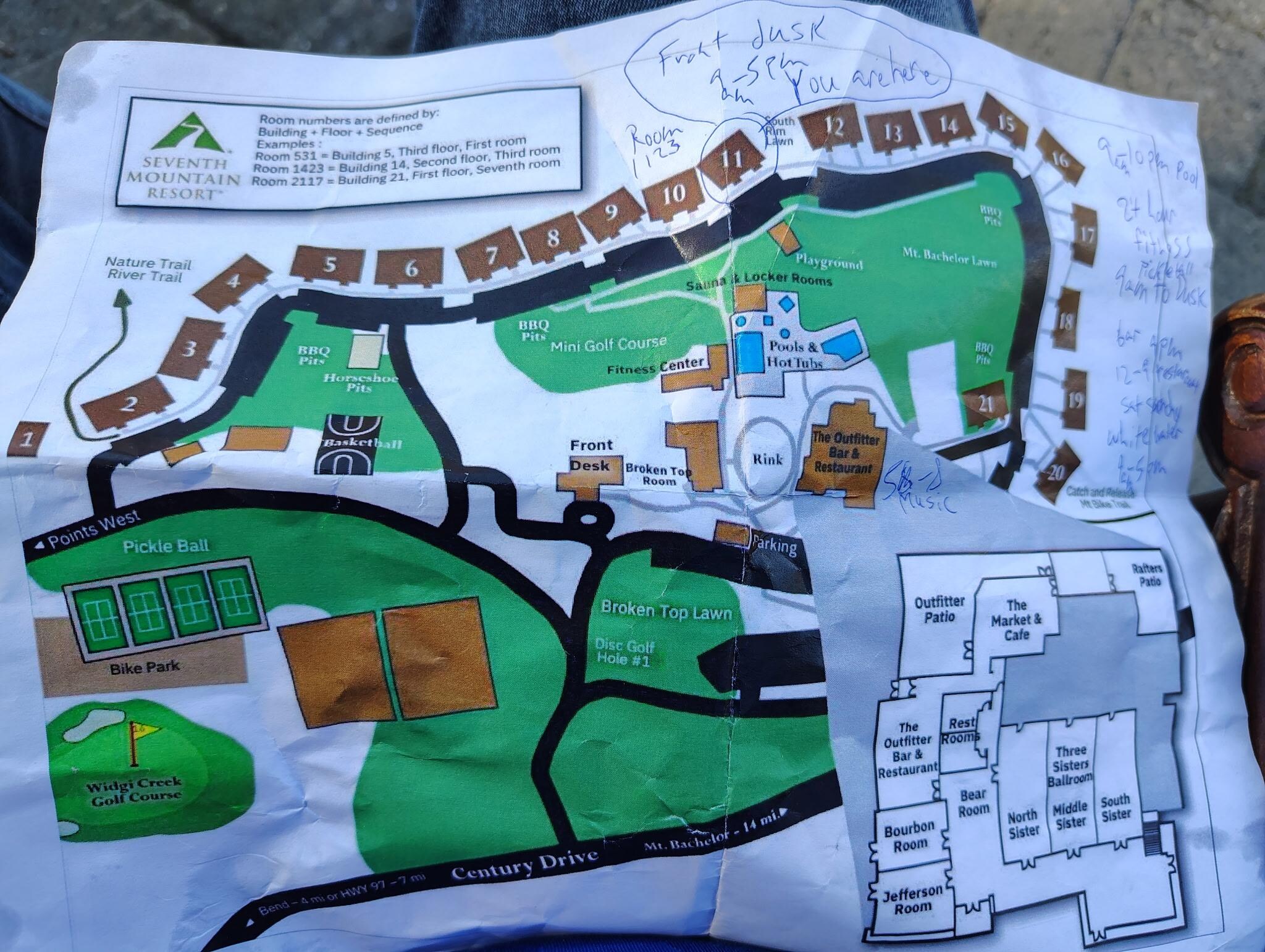 Map of resort