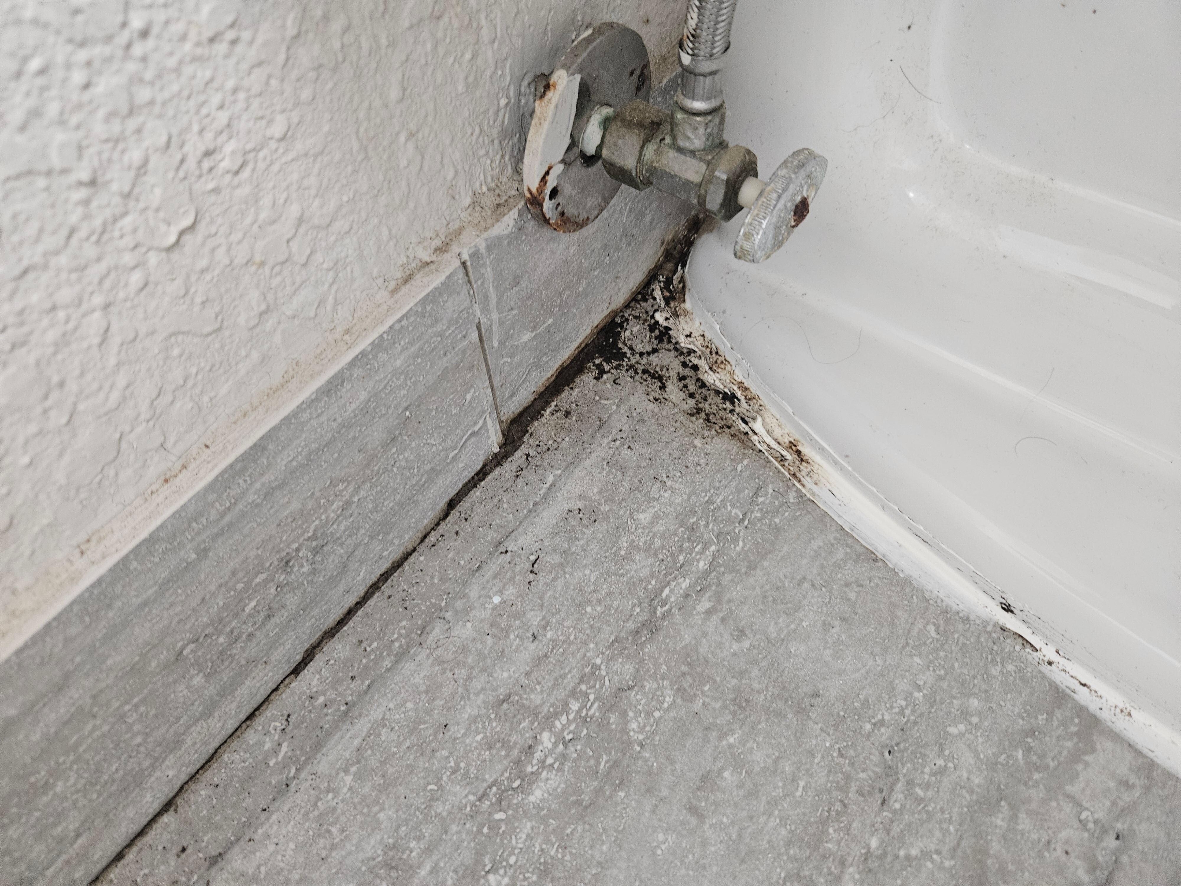 Dirt just shoved in corners.