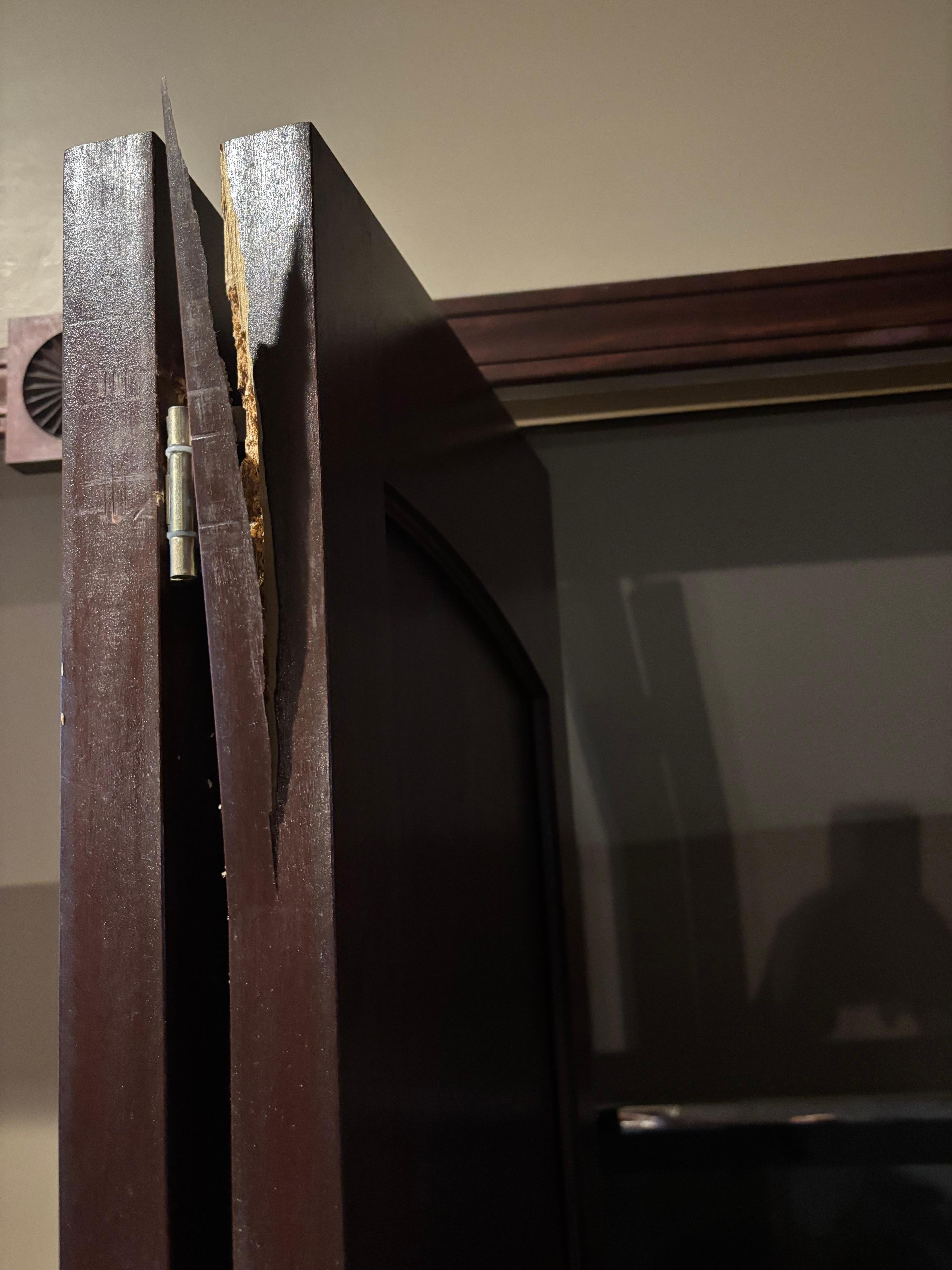 Broken door to laundry room 