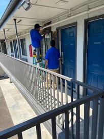 8 am, right next to my door.