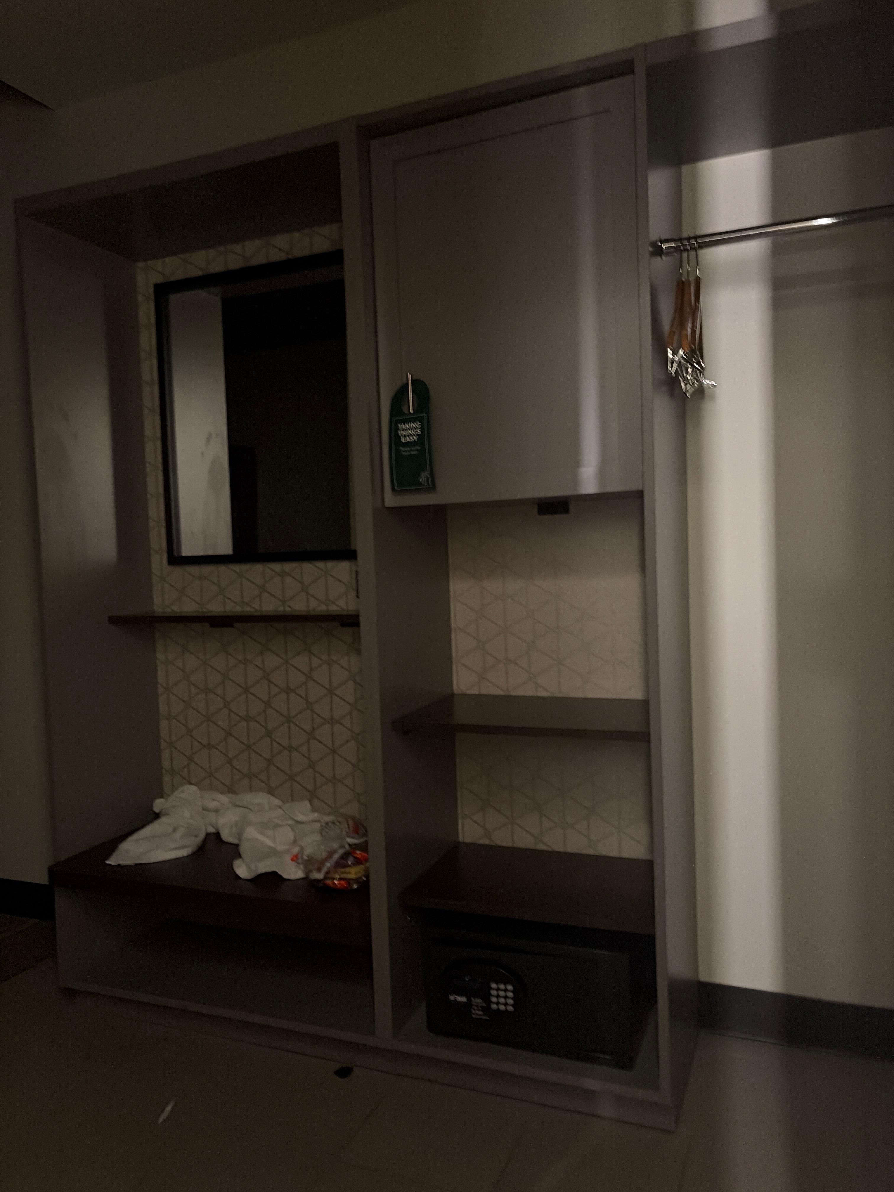 Room soon as you walk in! 