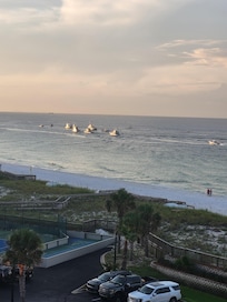 Morning view from our balcony