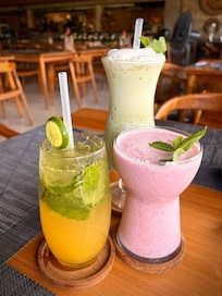 Lots of different drinks