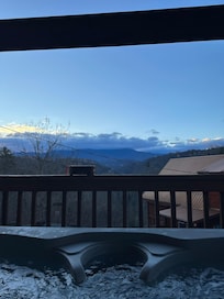 View from the hot tub.