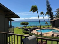 Beautiful spot on the balcony any time of the day!
