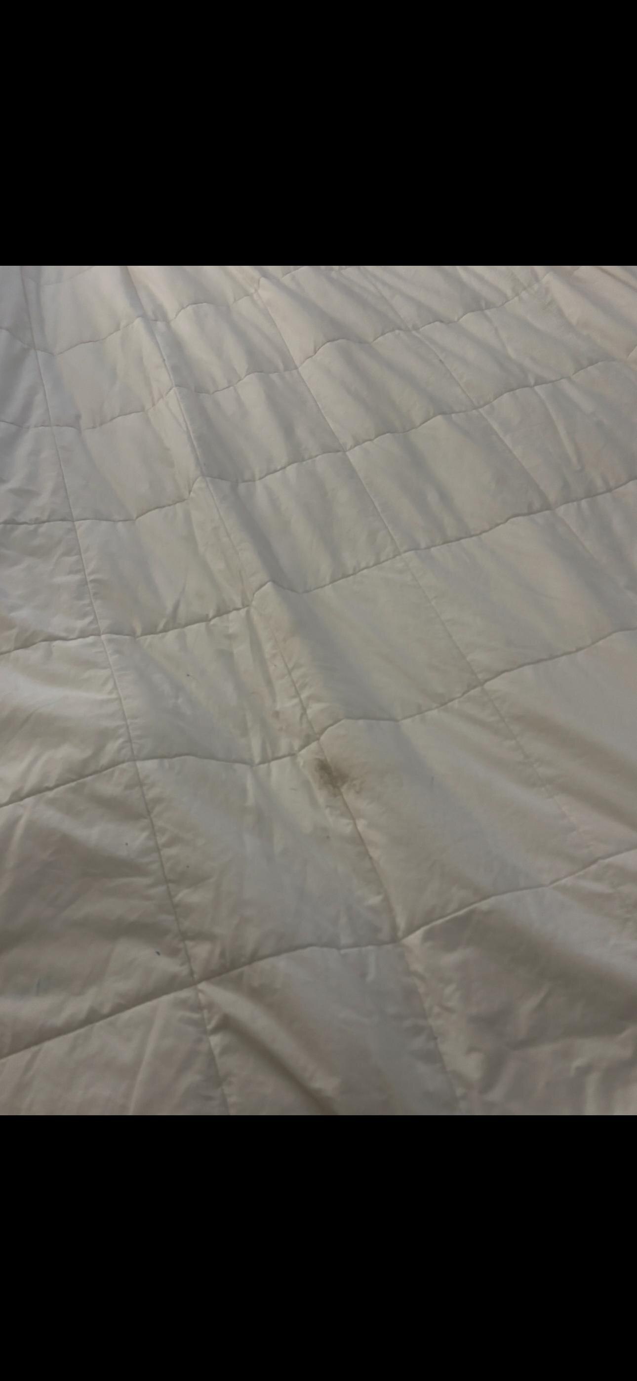 Stain on comforter