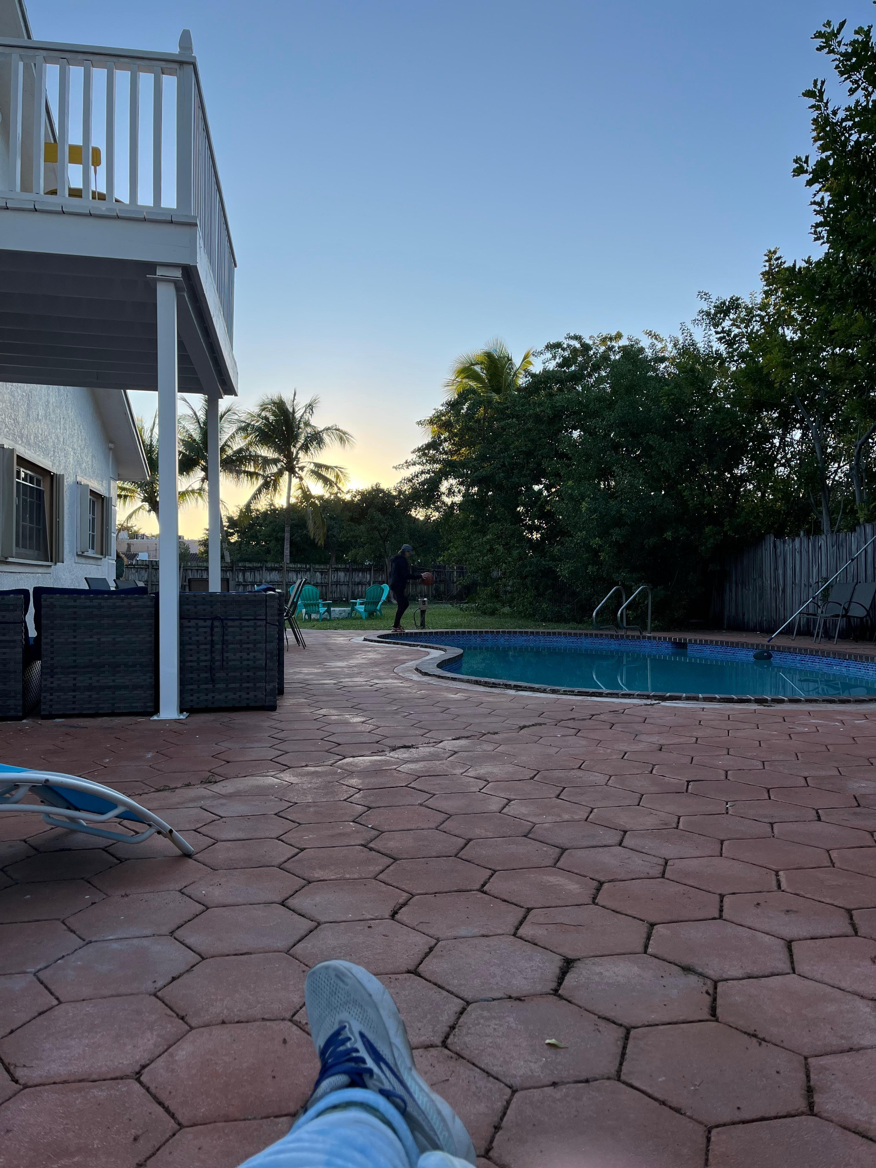 Backyard and pool were great - even when the highs were in the low seventies.