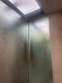 No fan or ventilation in bathroom