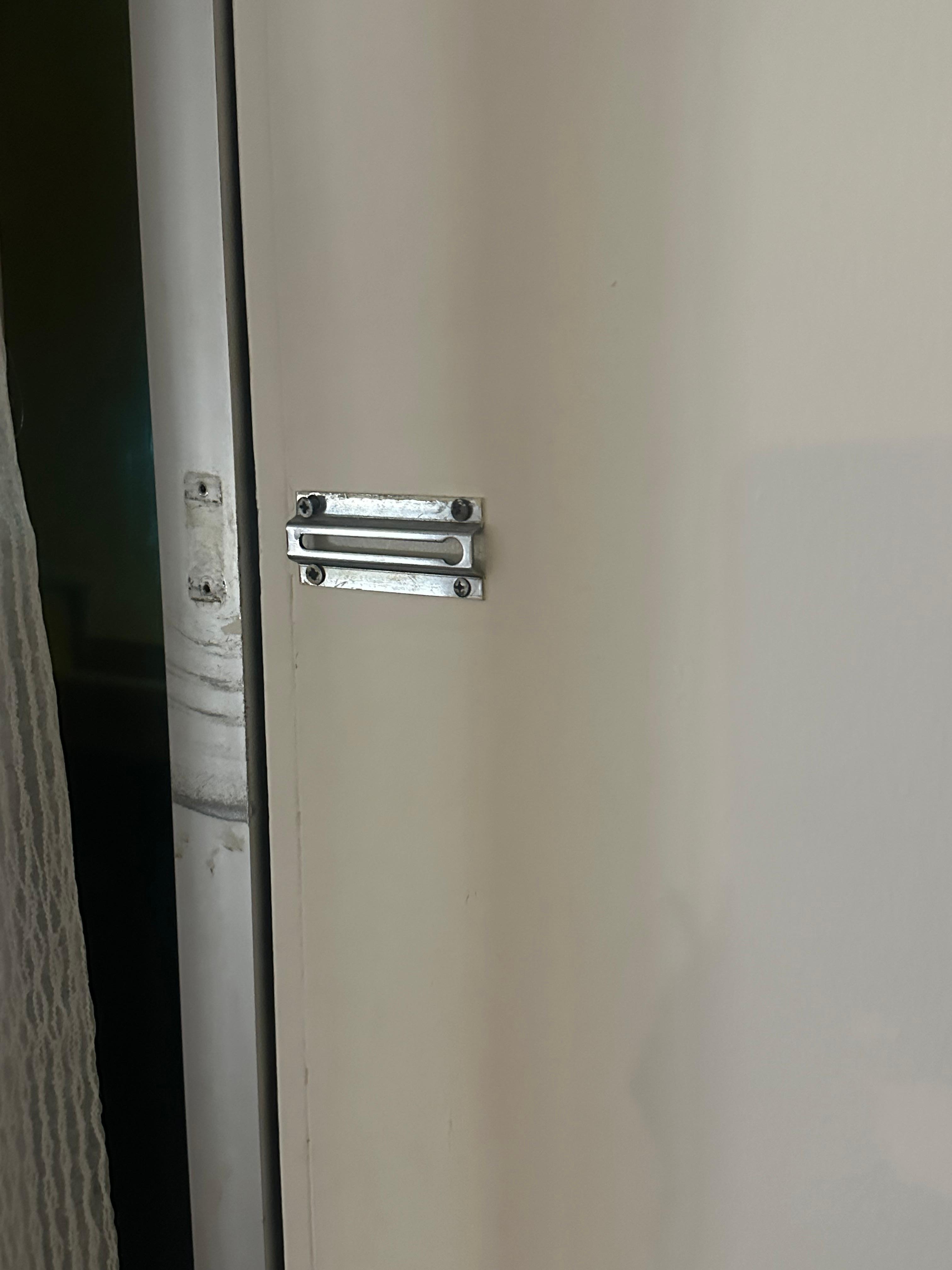 No lock or chain on the door anyone. 