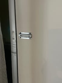 No lock or chain on the door anyone.