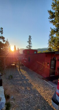 Morning coffee outside.