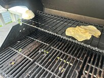 Food left on grill
