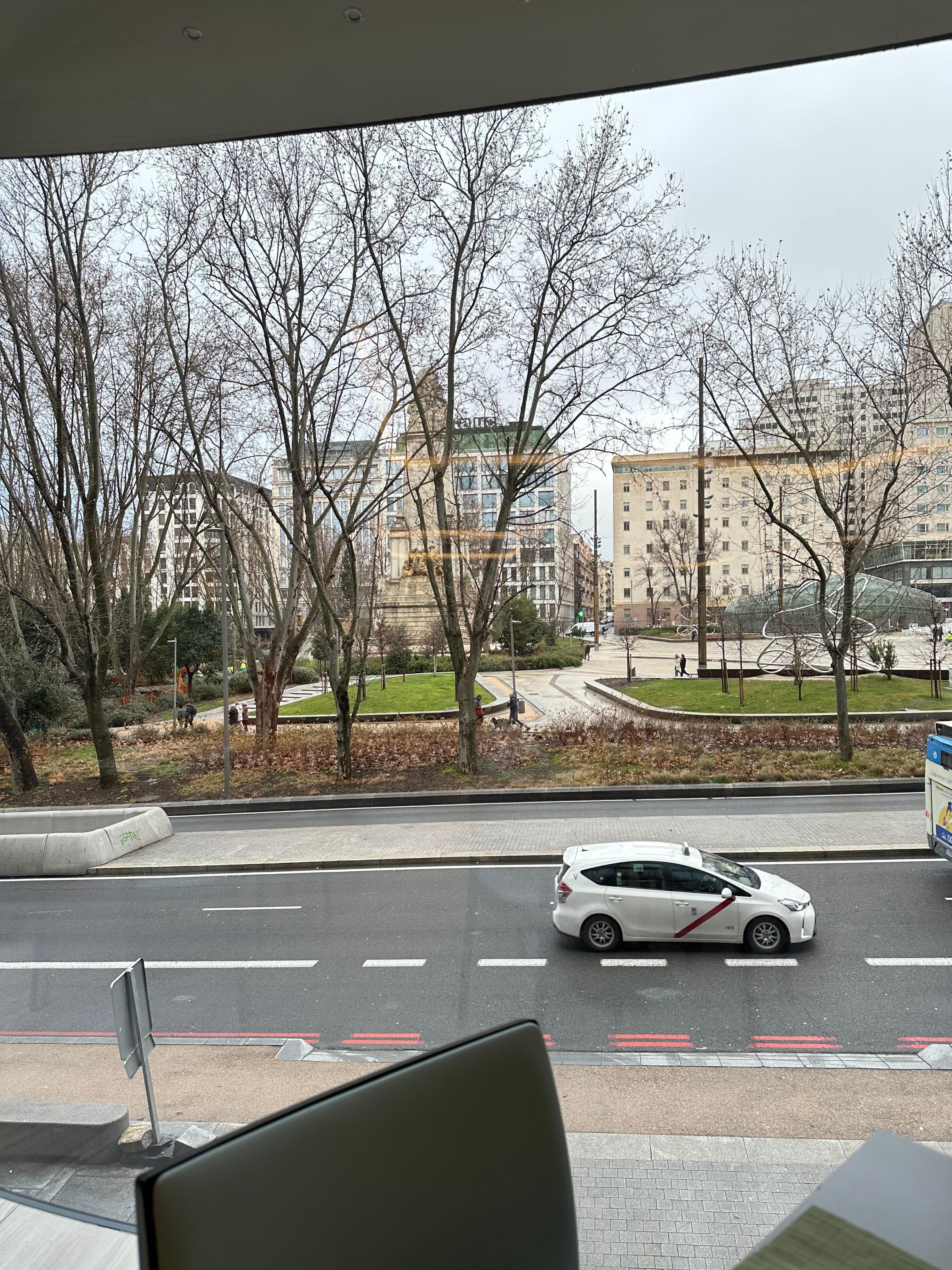 Eating breakfast each day with a view of plaza de España.  Feb 26’ 