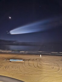 Space X Falcon 9 flew by Thursday morning.