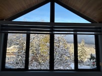 The view from the bedroom upstairs.