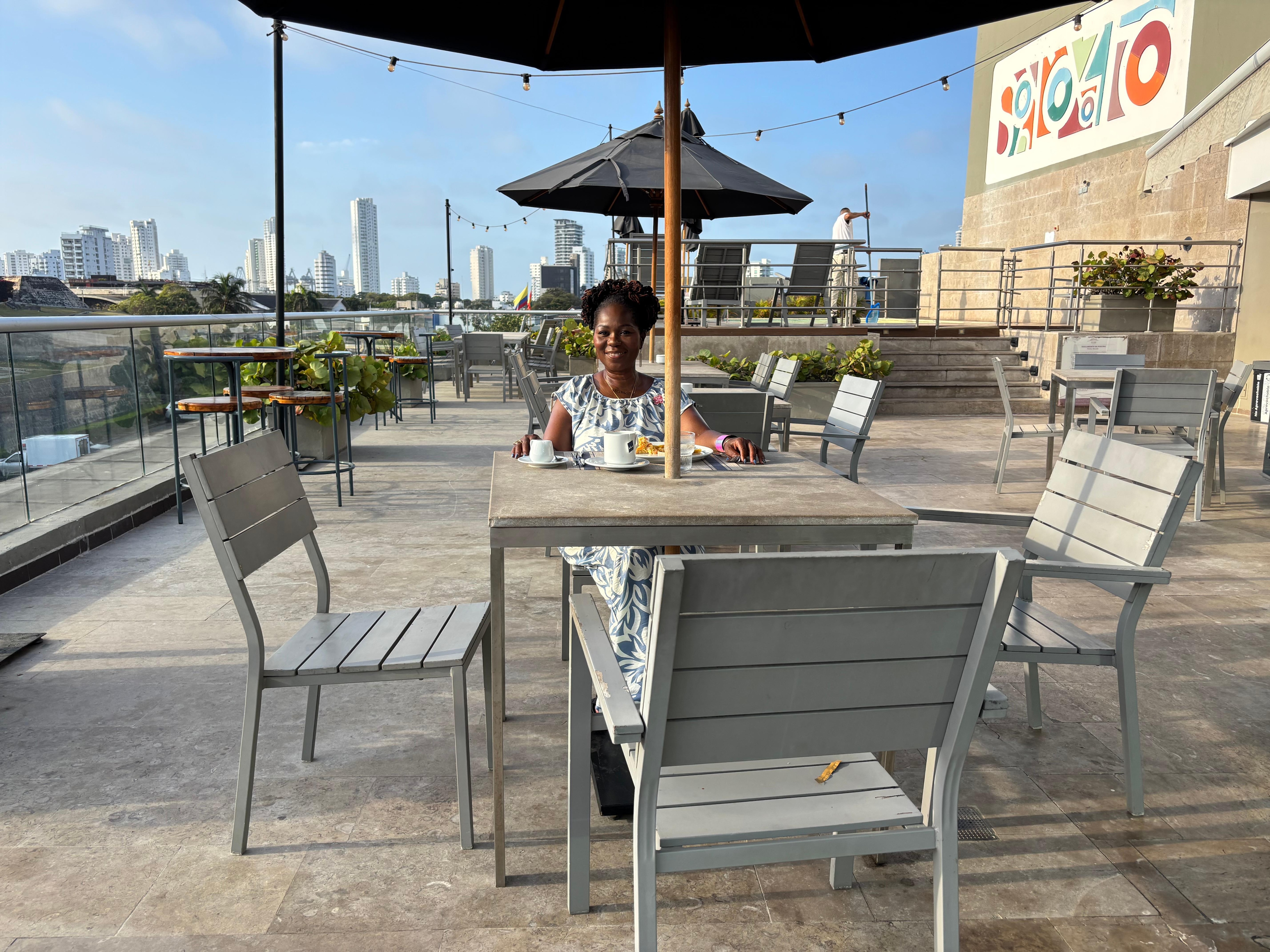 Breakfast on the terrace 