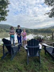 Back yard with beautiful view!