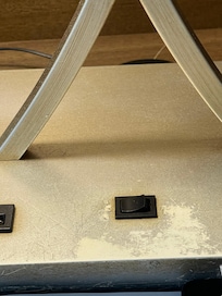 Dated and scuffed fixtures