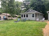 House and front yard.