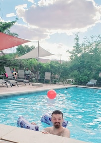 Loved relaxing by the pool!