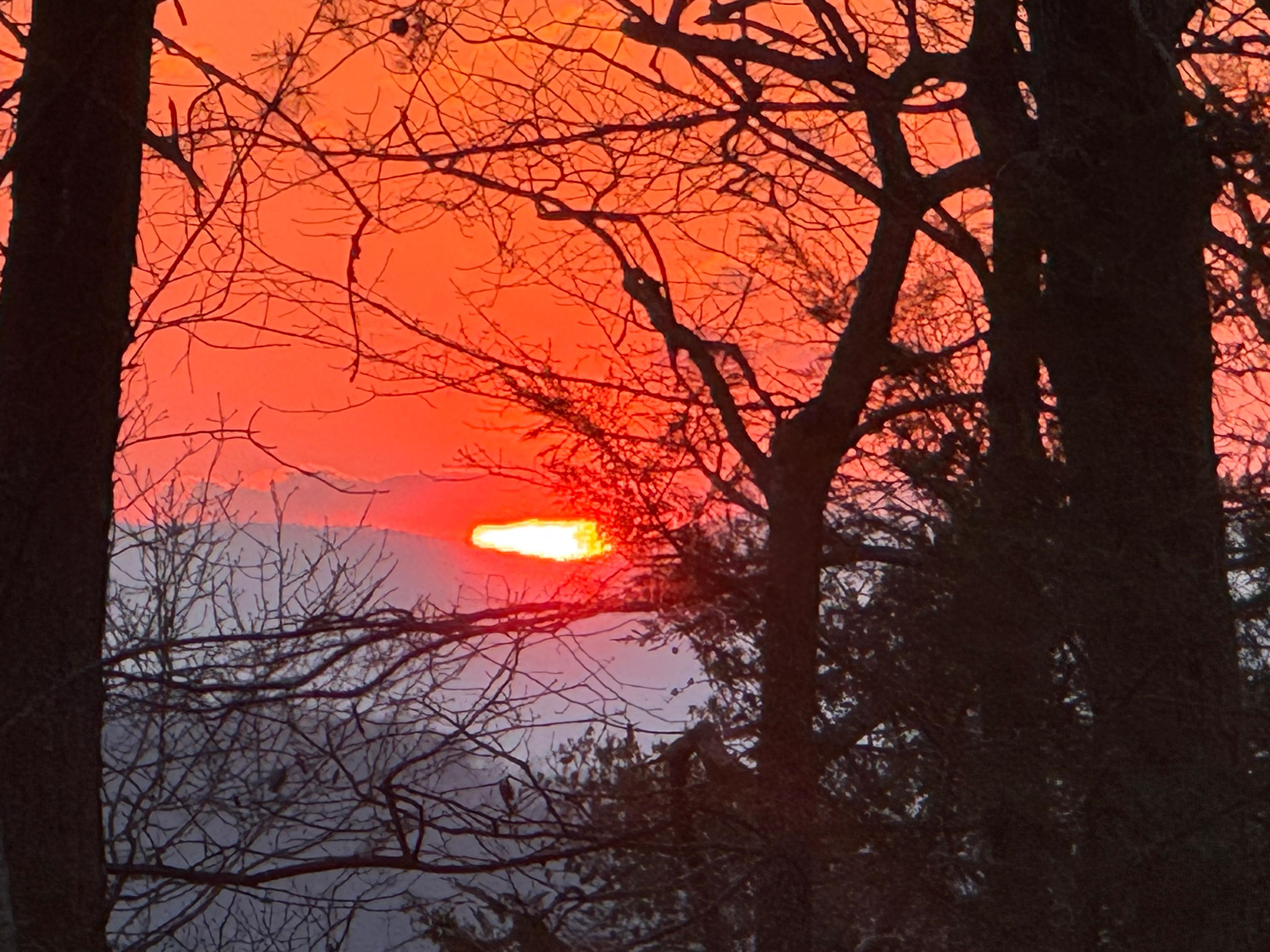 Sunset from back of house