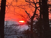 Sunset from back of house