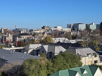 Central location with the tram line outside.