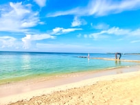 Beautiful beaches within walking distance.
