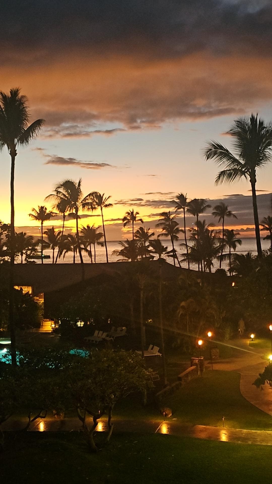 Sunset view from room