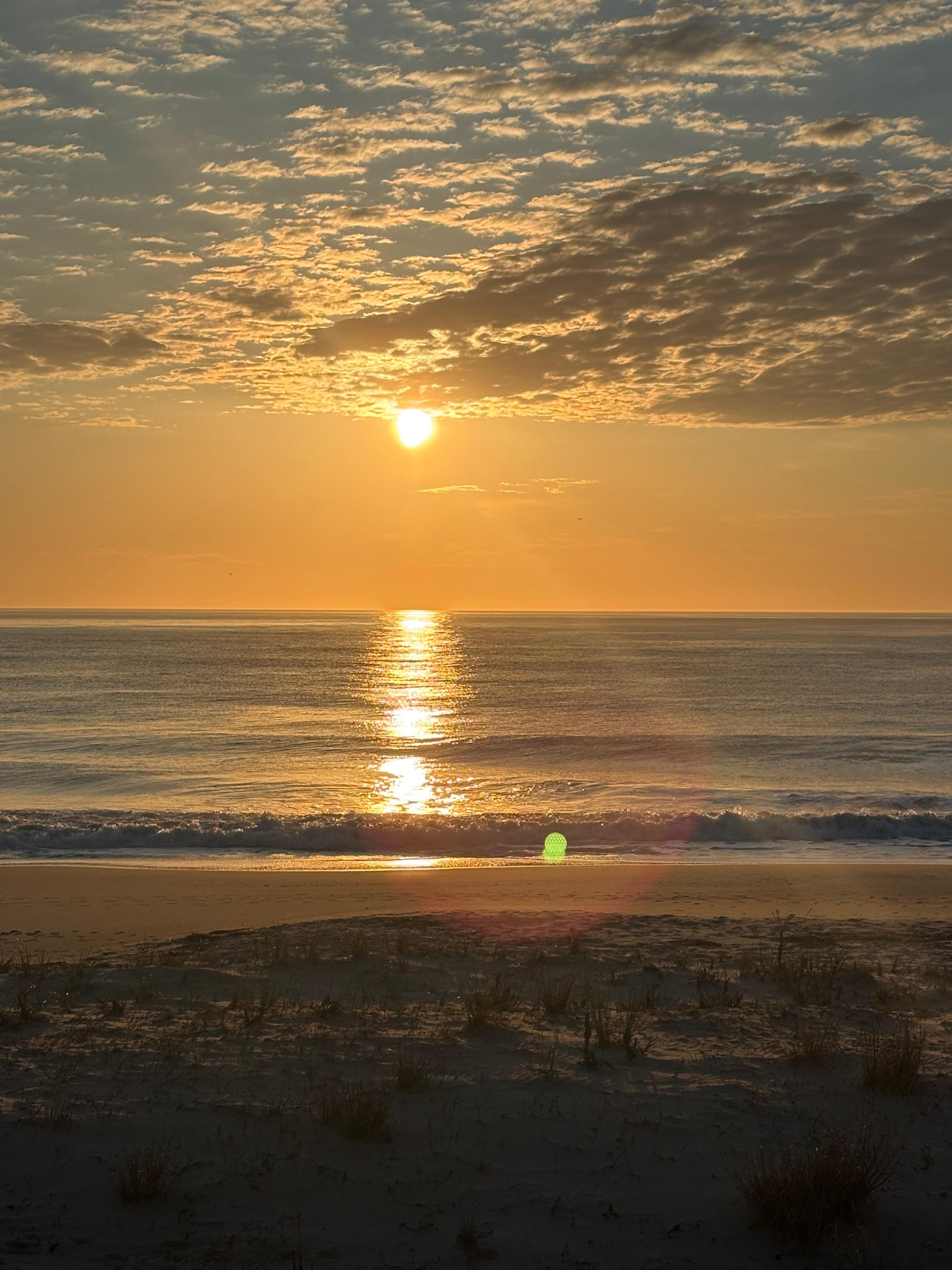 Beautiful sunrises from top deck. 