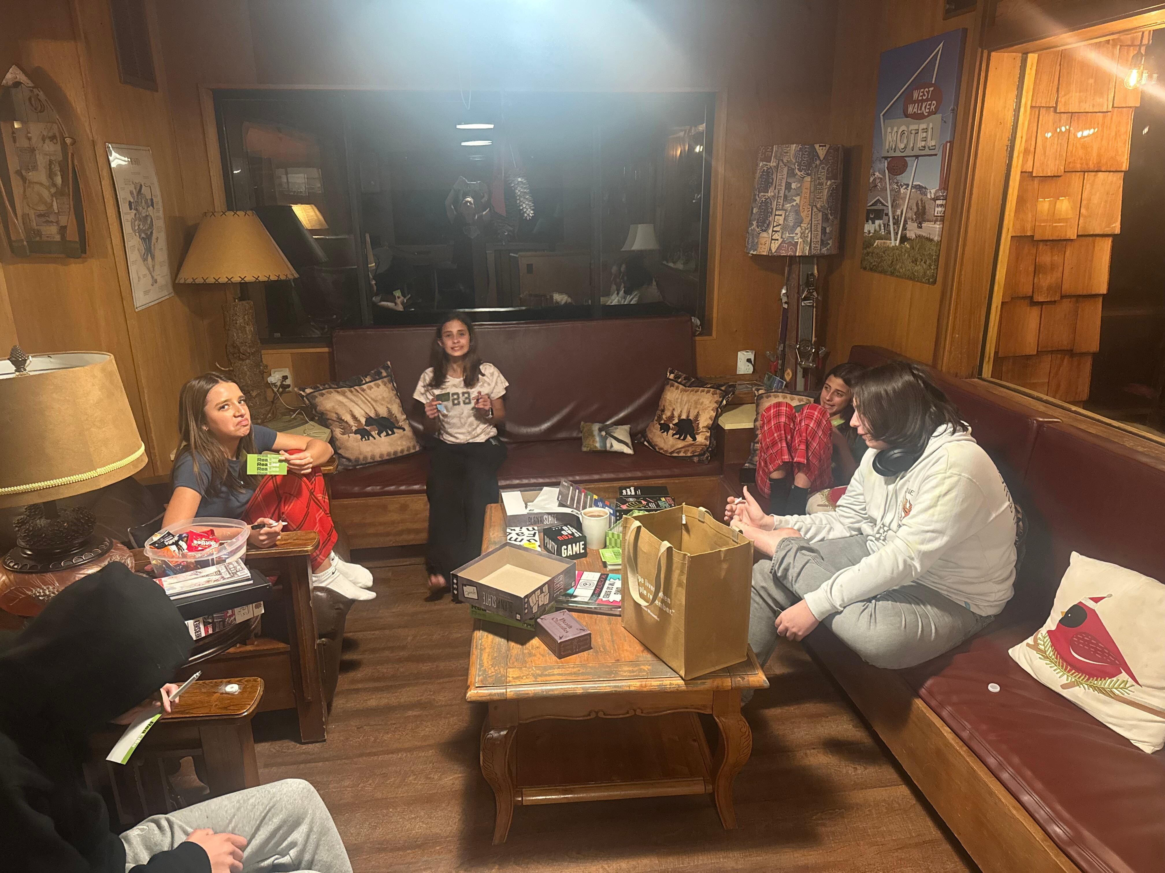 Lots of space for teens and board games!