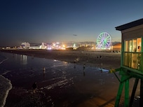 From the pier showing the amusement park.