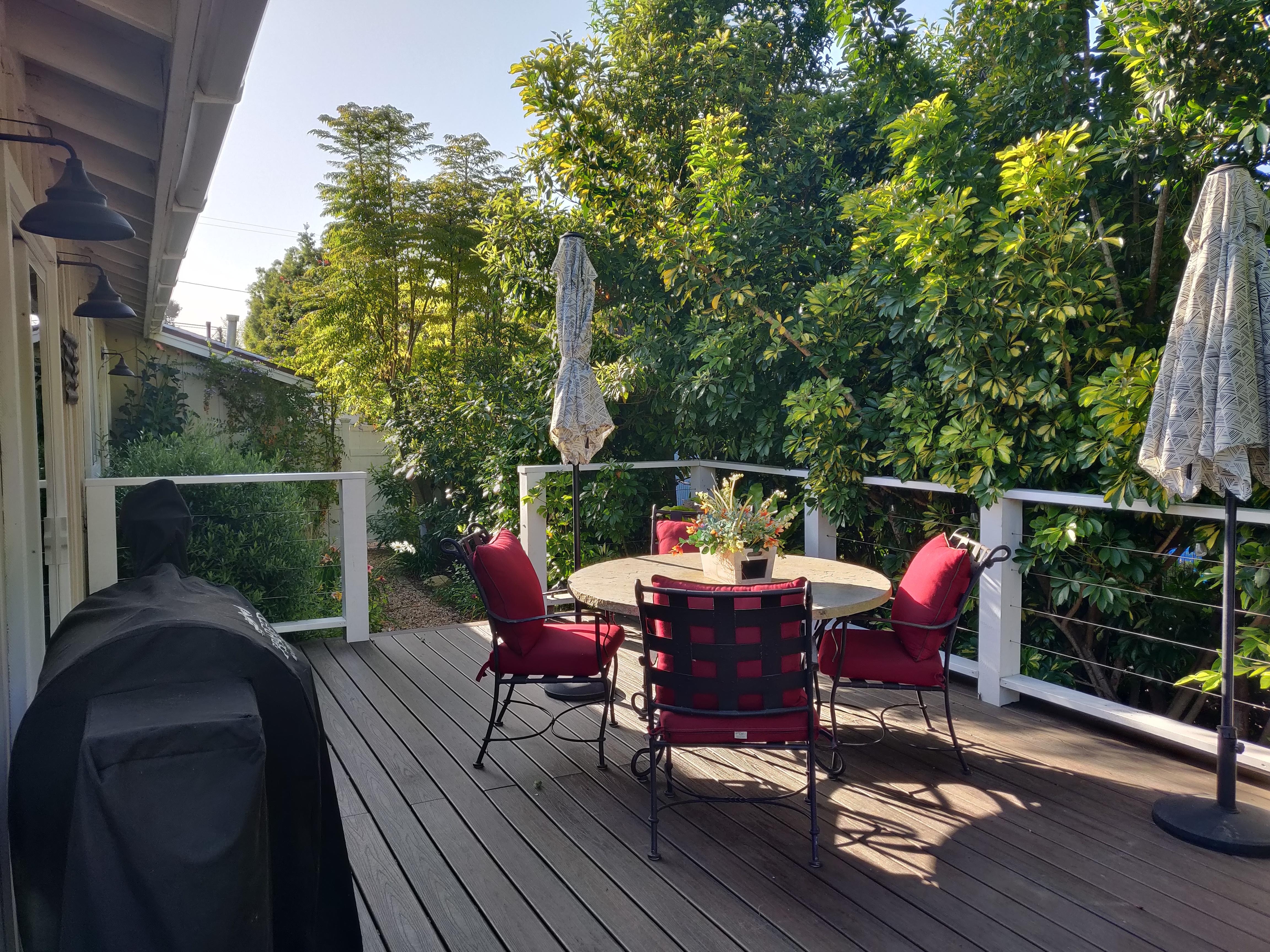 Outdoor dining table