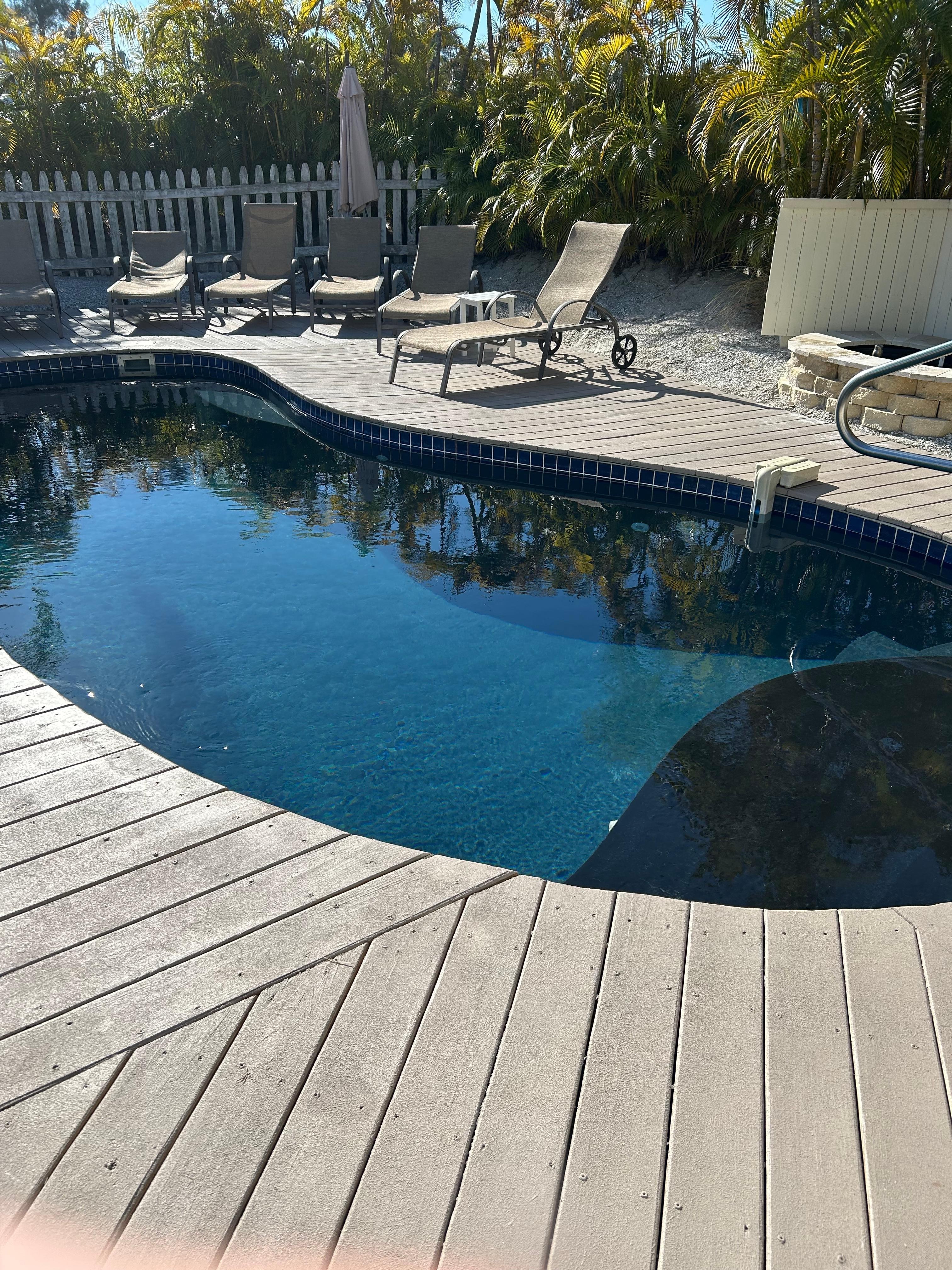 Pool on the property