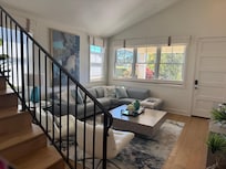 Family room with recliner sofa