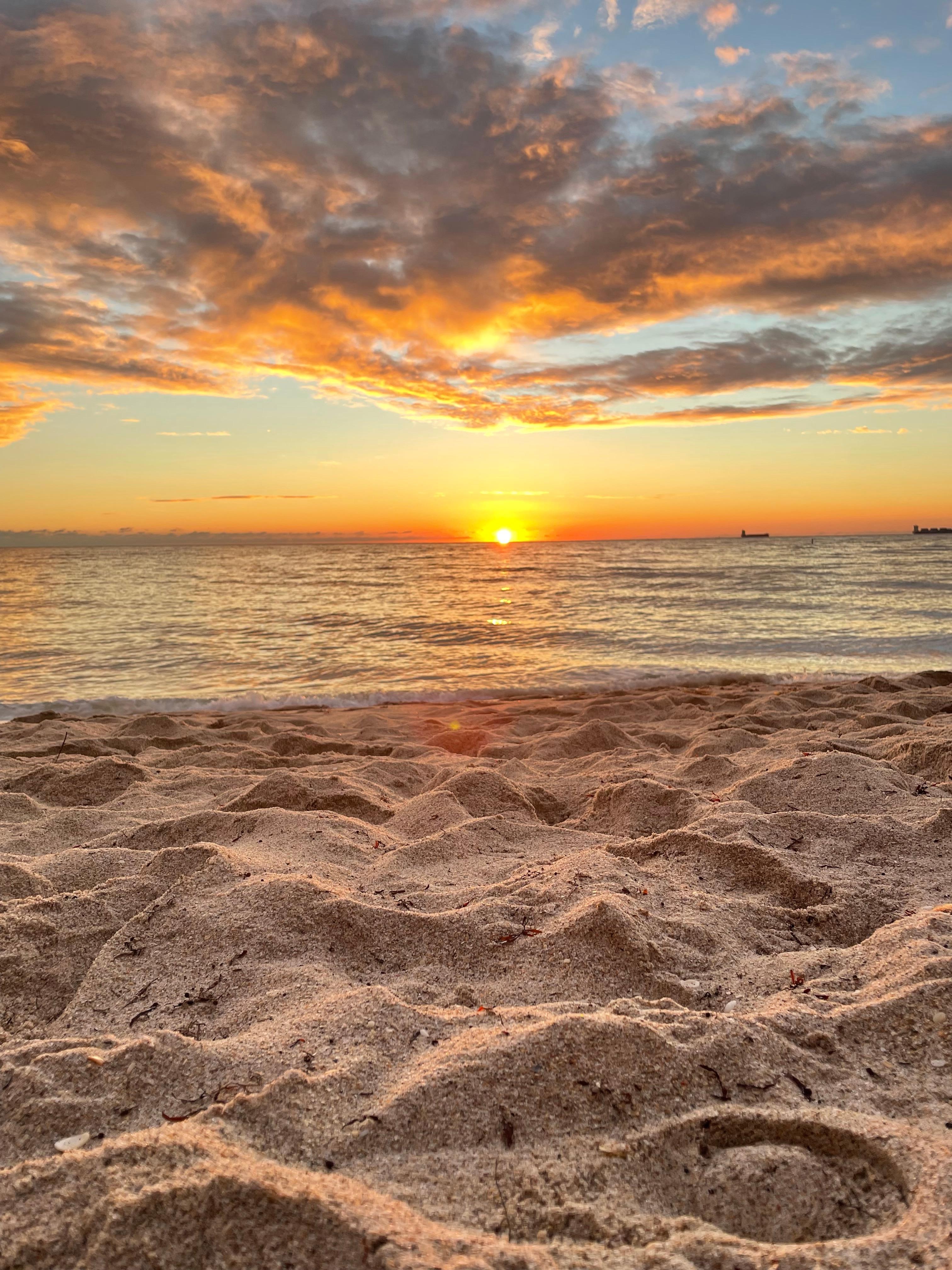 Sunrise at the beach