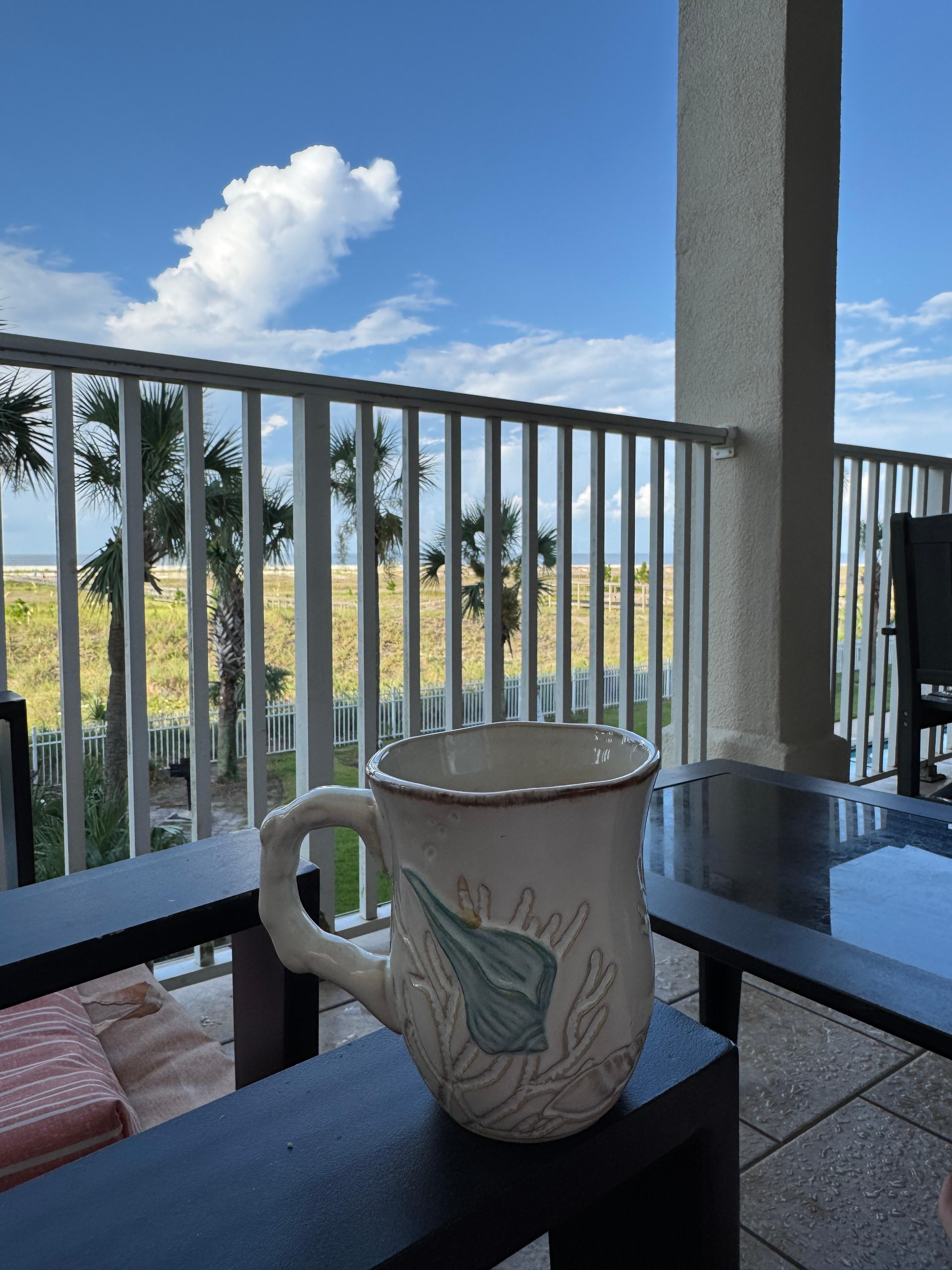 View from the balcony