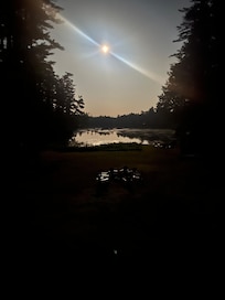 Full moon from the deck 8/7/25