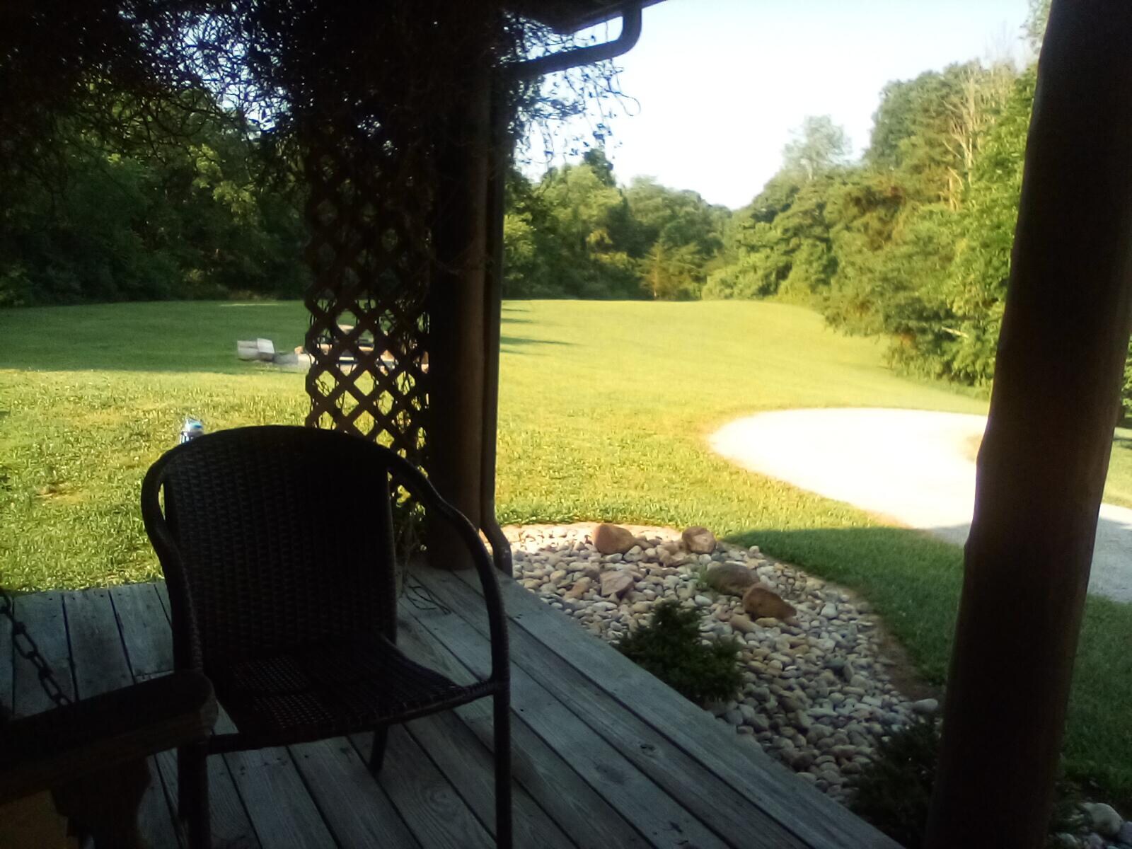 From front porch.