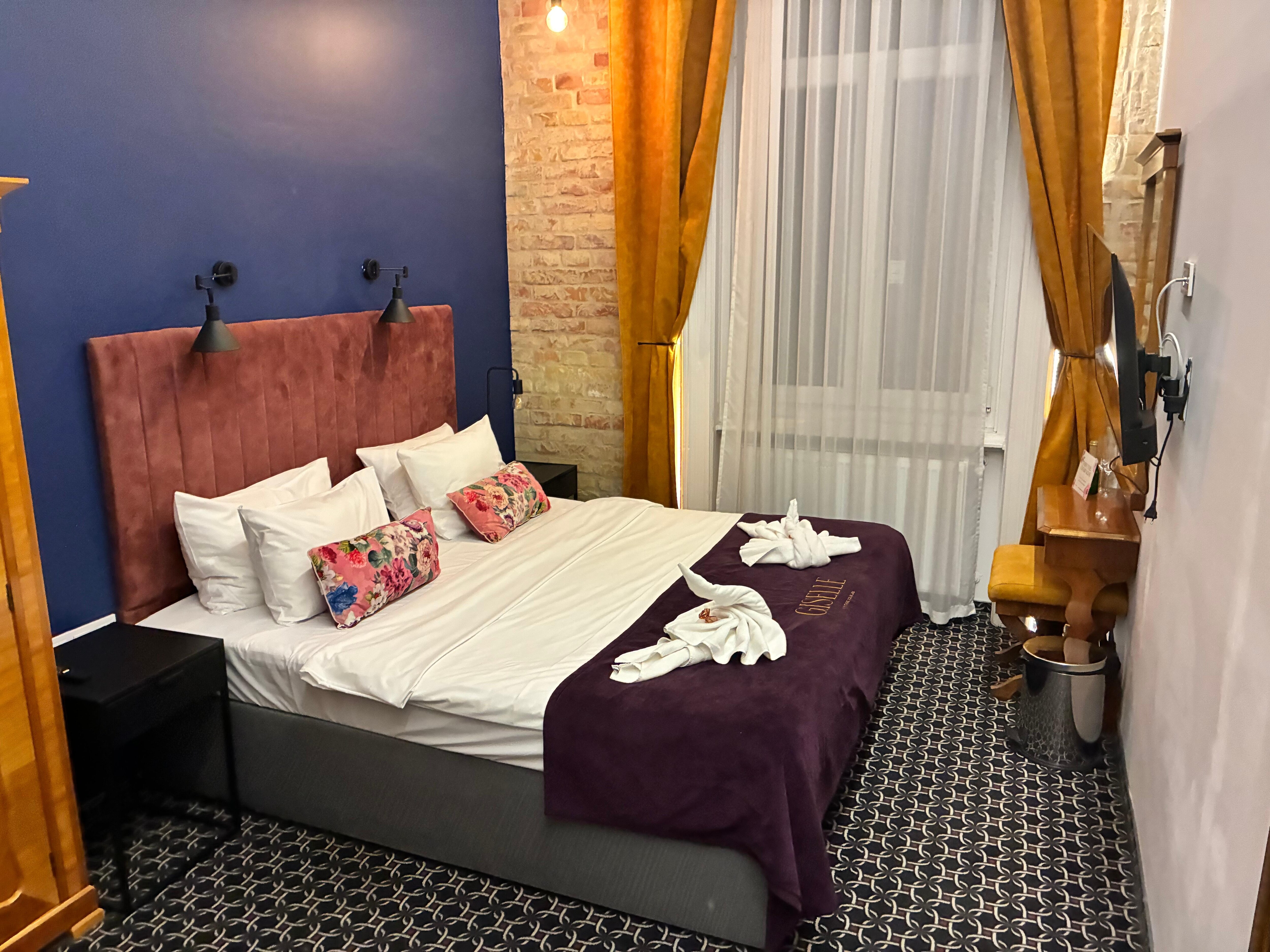 My lovely room. Chocolate and champagne waiting .