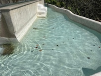 The pool was uninviting