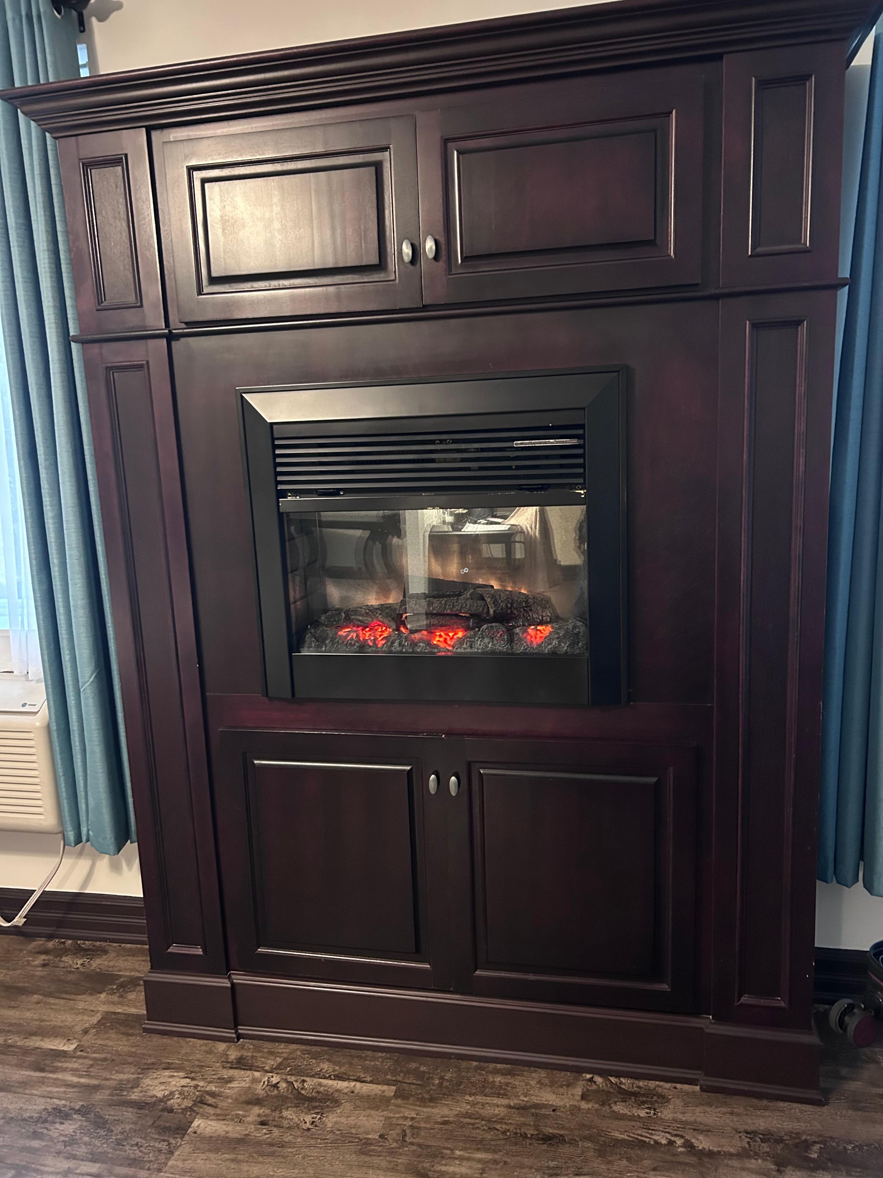 Ran the fireplace wish it faced the bed 