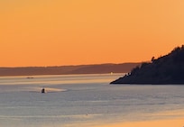 Sunset view from the Deck at Anacortes Home. 2025