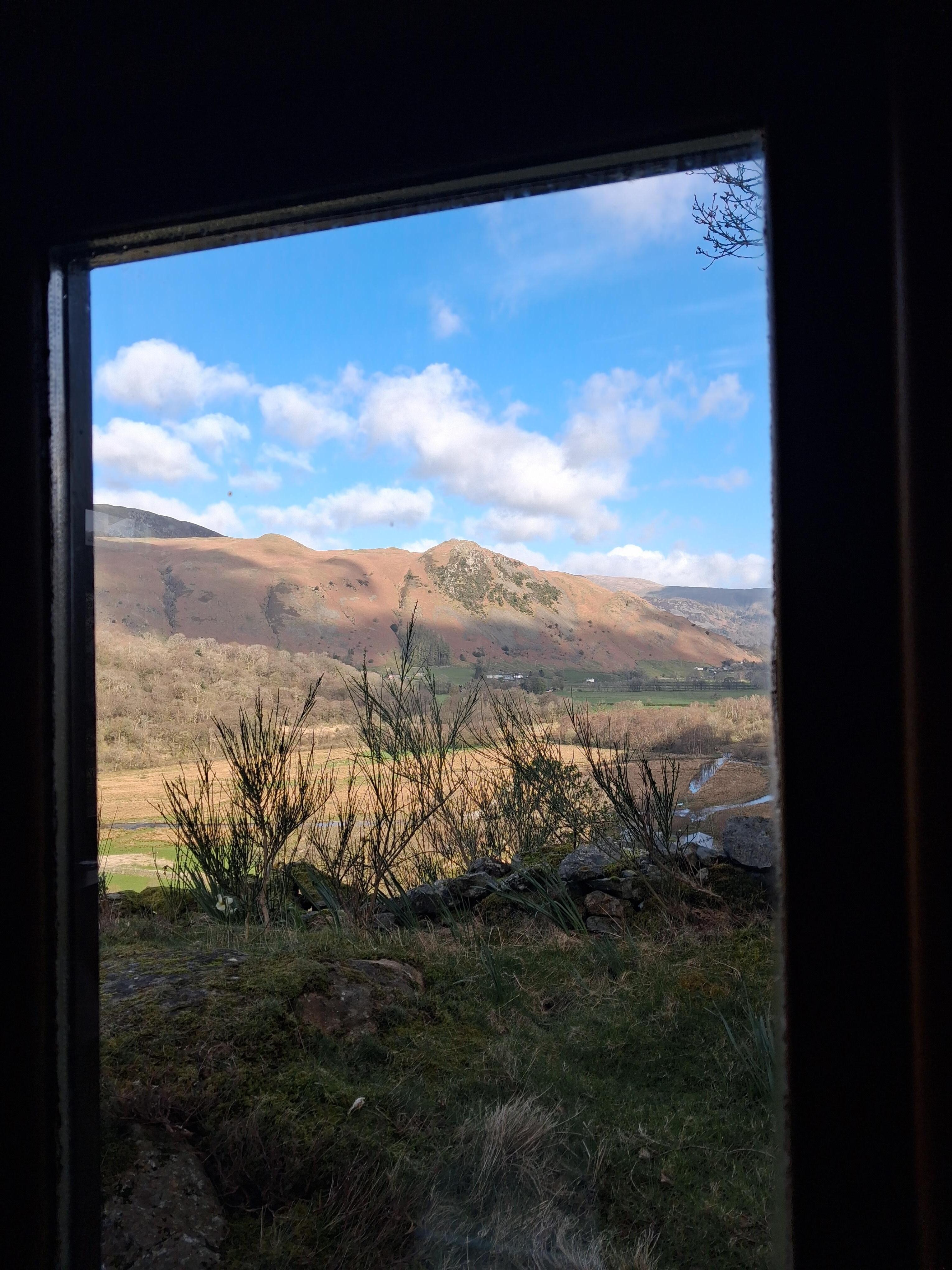 The view from one of the downstairs bedrooms