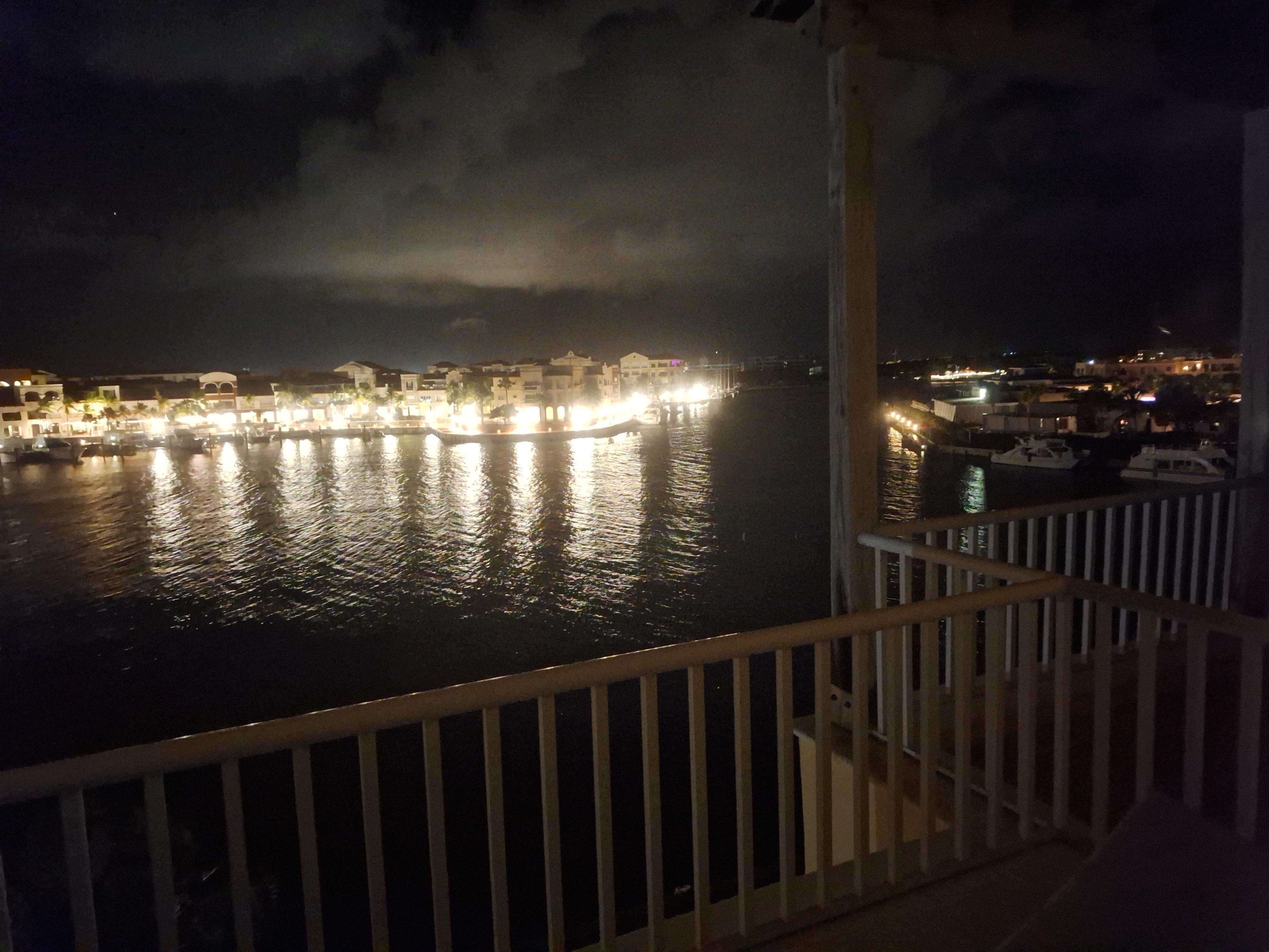 view from room balcony ar night